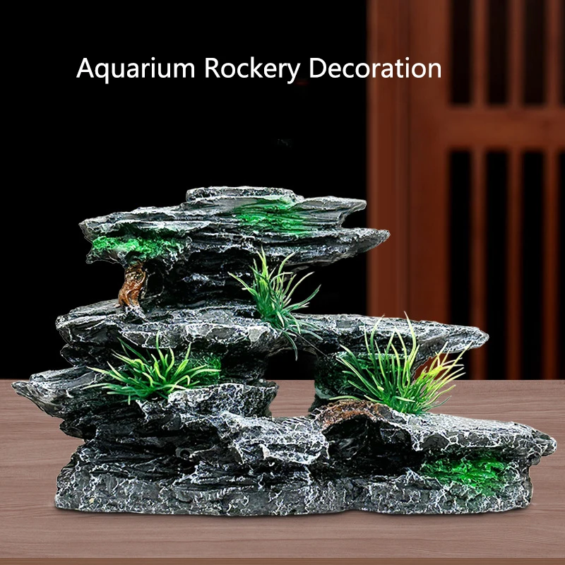 Aquarium Driftwood - Resina aquário rockery montanha decoração vista