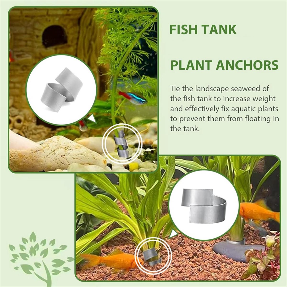 Live Plant Aquarium - Pesos para Plantas de Aquário que