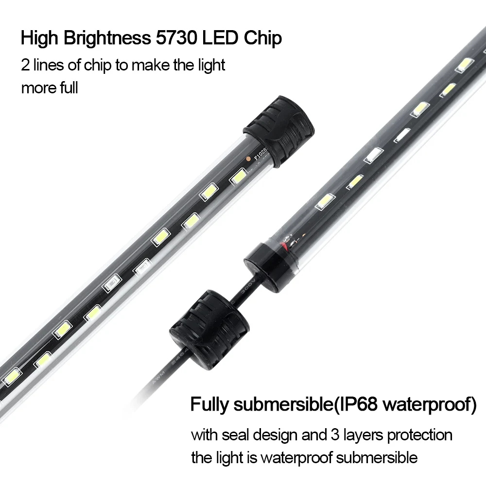 58cm luz de aquário led planta - Aquarium Plant Light avaliação e preço
