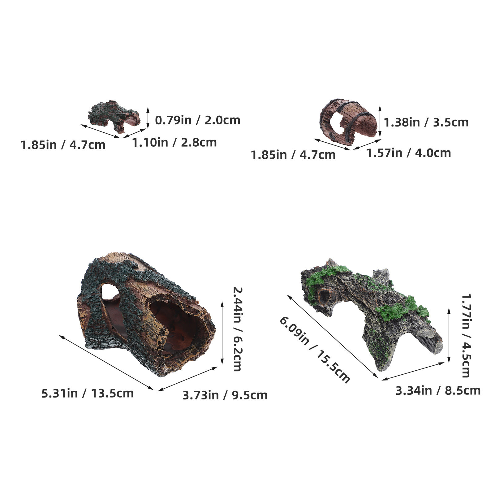 4 Peças de Madeira Flutuante A - Aquarium Driftwood avaliação e preço